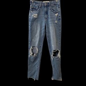 Garage Distressed Mom Jeans size 0